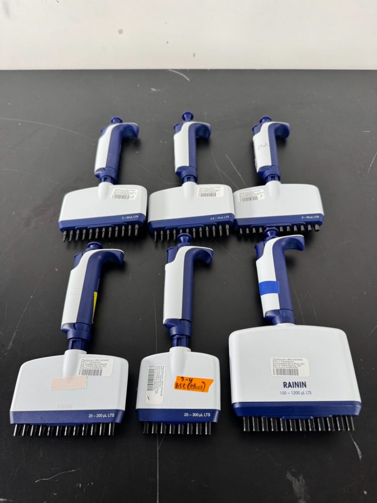 Image of Rainin Pipet-Lite XLS Multichannel Pipettes - Quantity 6